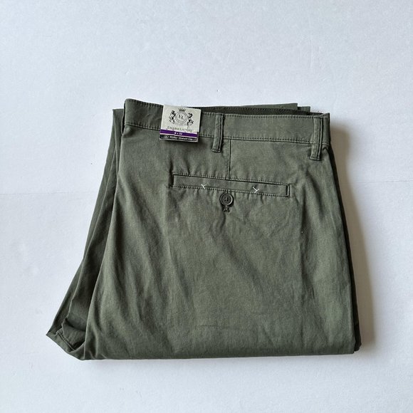 English Laundry Chino Men's Slimmer Straight Leg Pants 40 x 32 Olive Green - Picture 15 of 15